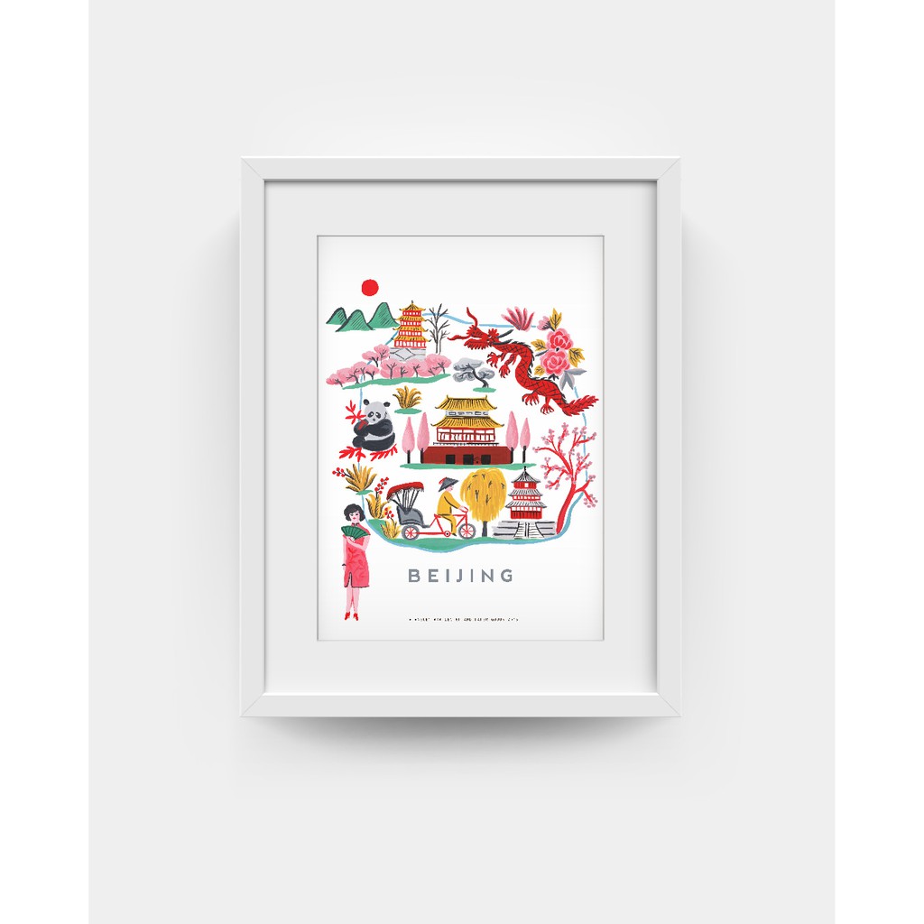 

Beijing map poster