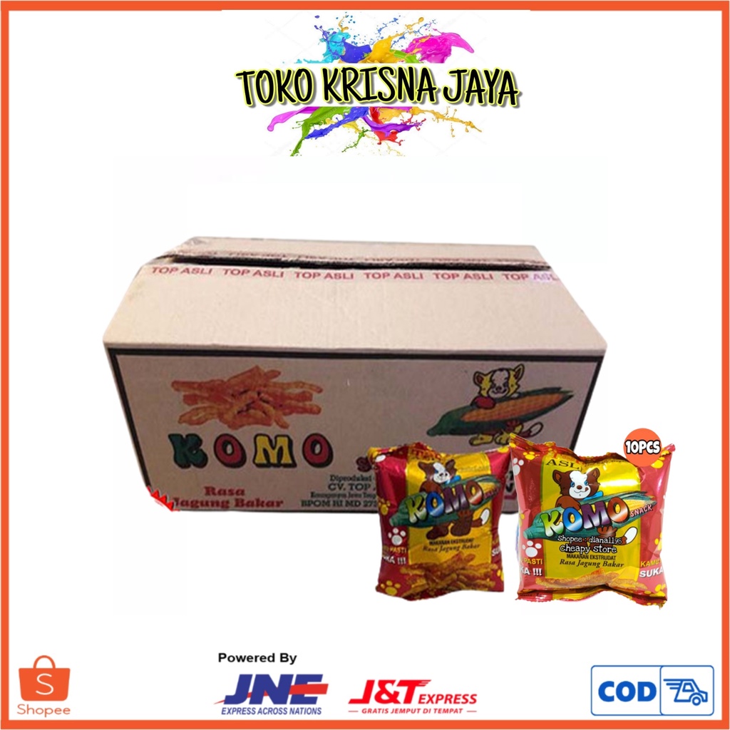 

1 DUS KOMO SNACK JADUL ISI 4 RENCENG X 10 PCS