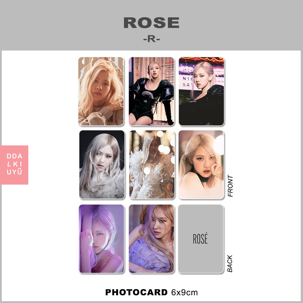 BLACKPINK ROSE [-R-] pc kpop unoff photocard 2 sisi jisoo jennie lisa