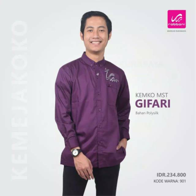 KEMEJA KOKO KEMKO RABBANI GIFARI MST UNGU