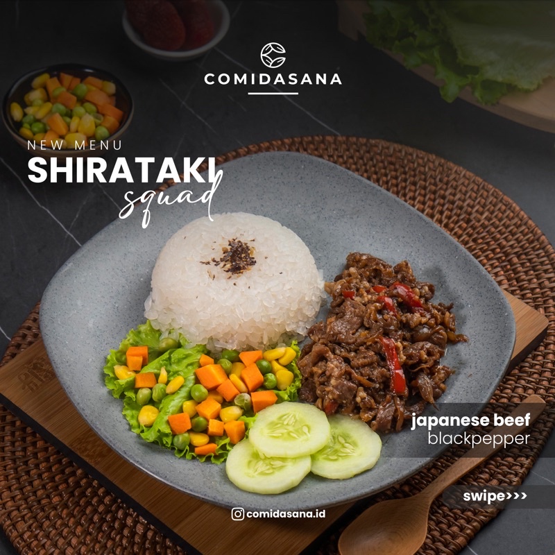 

Shirataki Japanese Beef Blackpepper - 320kcal ONLY!
