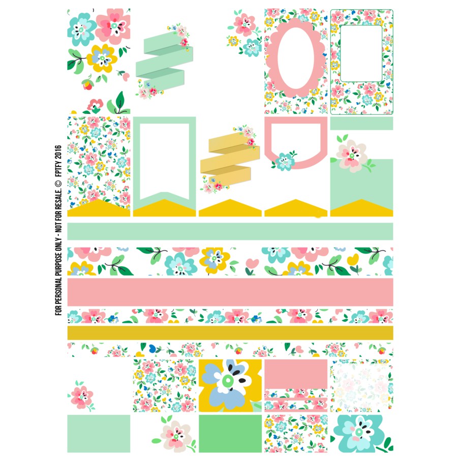 Kertas Planner Addict - Floral Fun Design