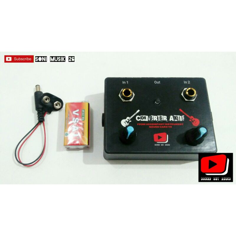 Converter Soundcard V8 Aktif 2 Input (Mantap Hasilnya)