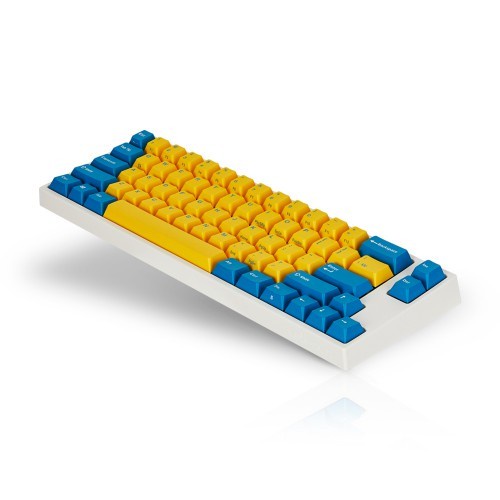 LEOPOLD FC660MC/EYBPD(W) PD YELLOW BLUE WHITE CASE CHERRY MX BLUE