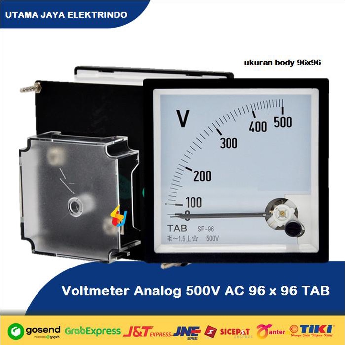 Voltmeter Voltmeter Analog 500V Ac 96 X 96 Tab