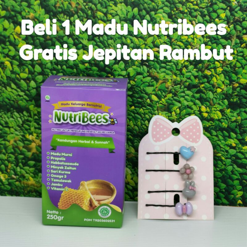 

Madu Nutribees Beli 1 Gratis Jepitan Rambut