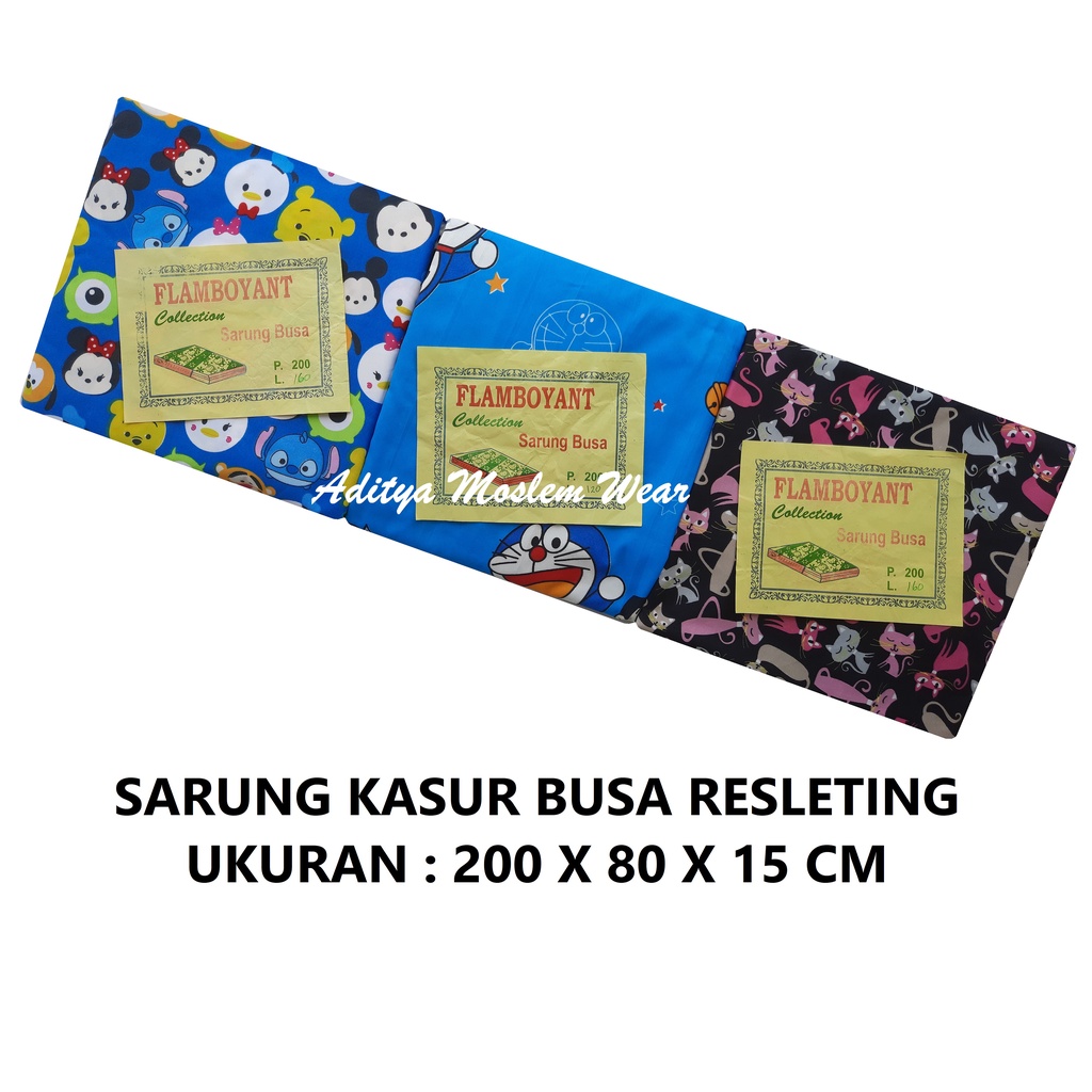 SARUNG KASUR BUSA RESLETING MOTIF KARAKTER UKURAN 200X80X15 CM