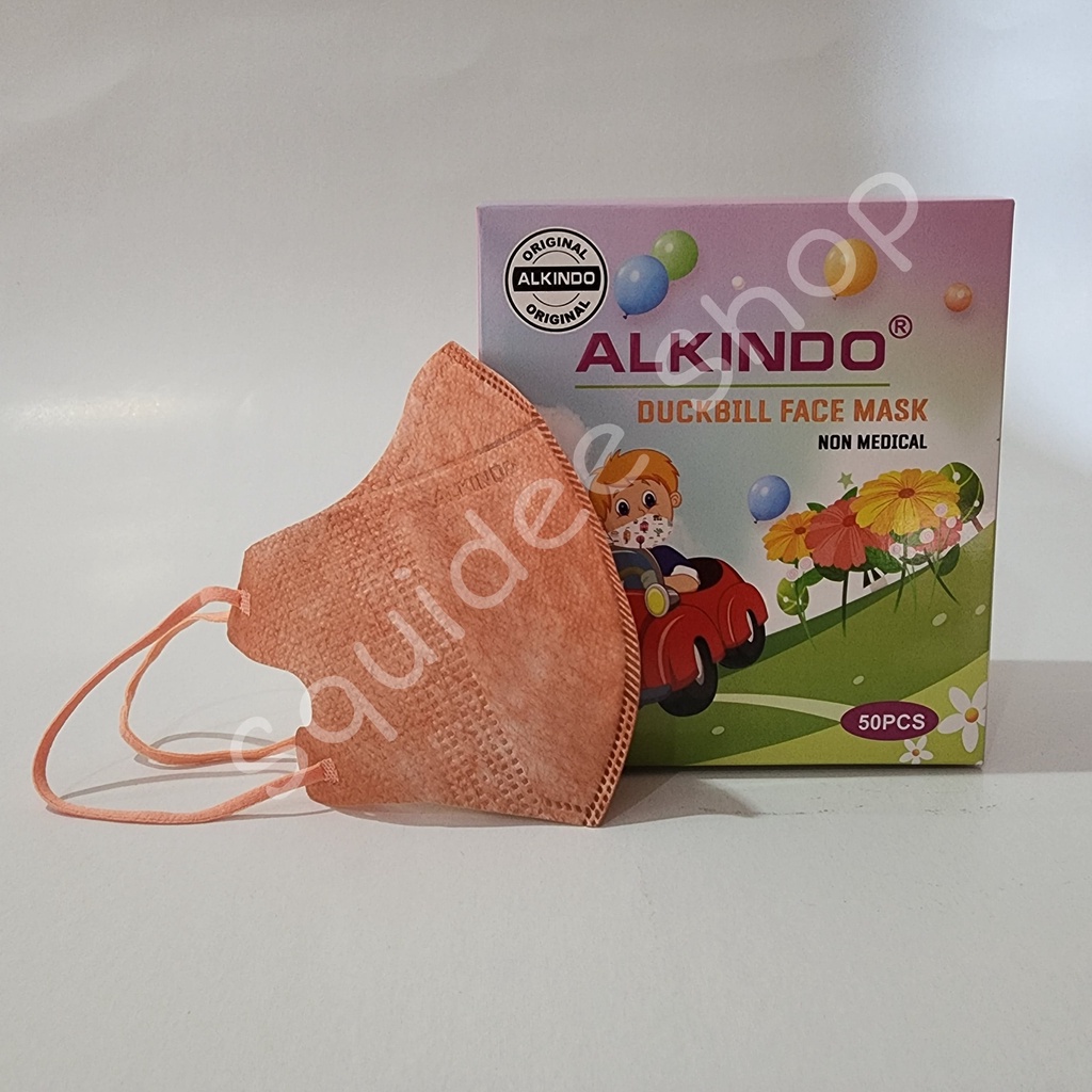 Masker Duckbill Anak Alkindo 3 Ply / Masker Duckbill Anak DrITC 3Ply / Masker Duckbill Anak Xiontian / Masker Duckbill Anak CCare 3 Ply isi 50pcs per box