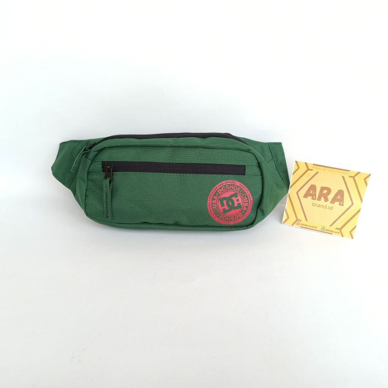 Tas DC TuShort Sleeveler Hip Pack Hijau Sling Waist Bag Original