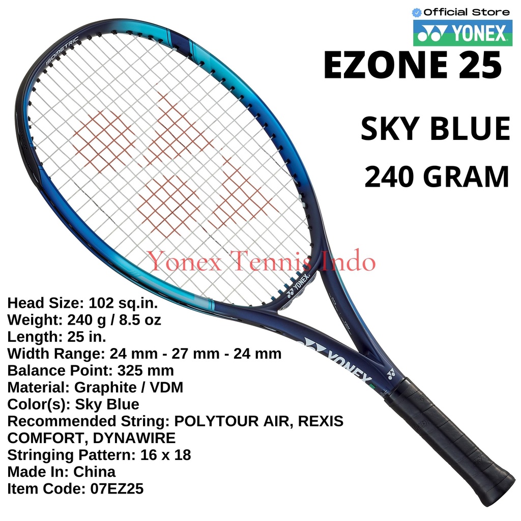 Yonex EZONE 25 240g Sky blue - racket tennis