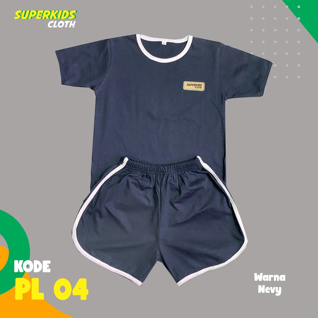 SETELAN ANAK COWOK CEWEK PLAYSET SUPERKIDS CLOTH NEVY