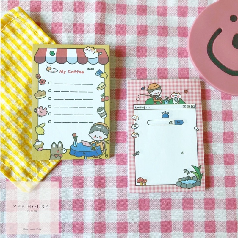 

sticky note karakter kelinci lucu memopad lucu