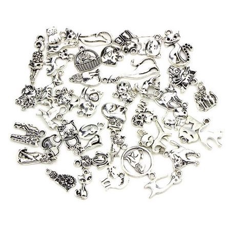 Cute Cat Shape Charms - Charm Bentuk Kucing Lucu (20pcs)