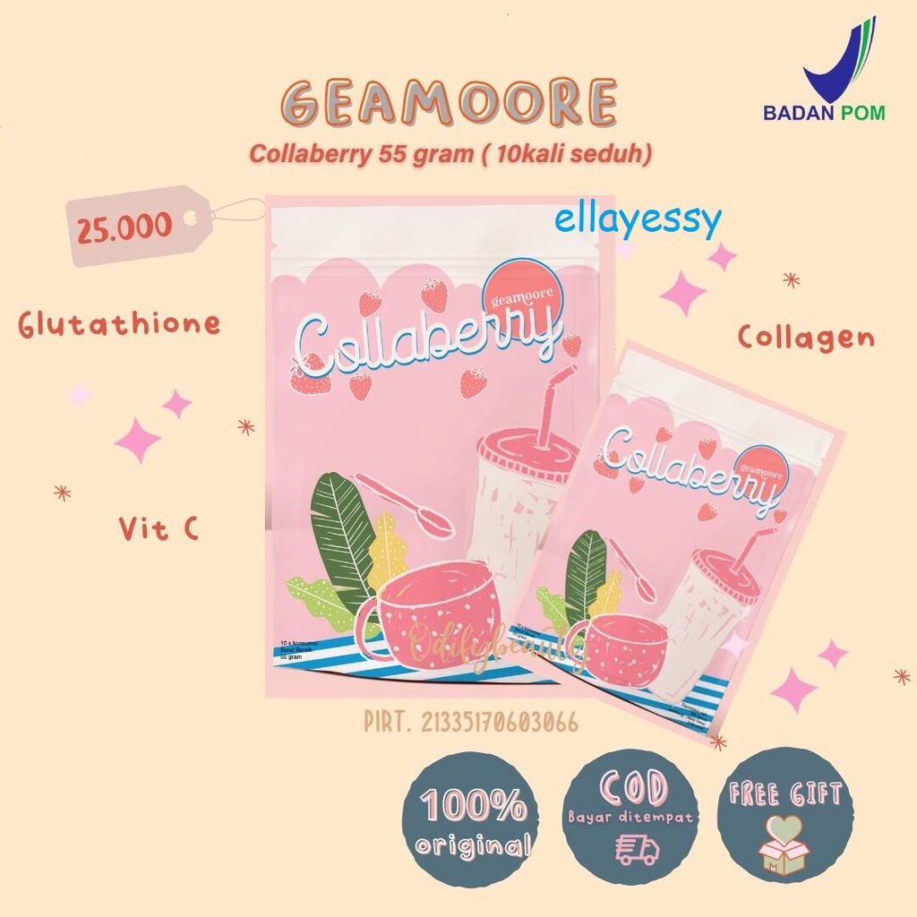 GEAMOORE COLLAGEN DRINK  | MINUMAN COLAGEN PEMUTIH BADAN