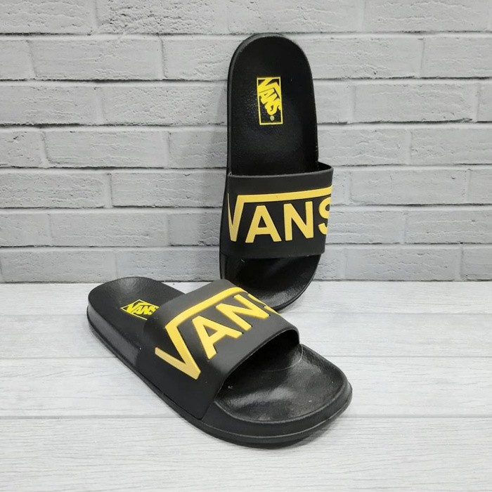 Sandal Vans Slop black List Gold Import