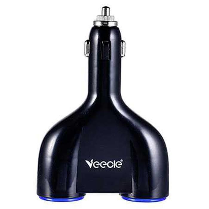 TG-CC045 Veecle USB Car Charger 2 Port dengan 2 Cigarette Plug 130W