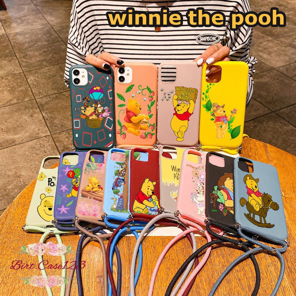 Softcase Slingcase Tali Lanyard Candy WINNIE THE POOH Samsung S10+ S11e S11 S11+ S20+ S20 BC4109