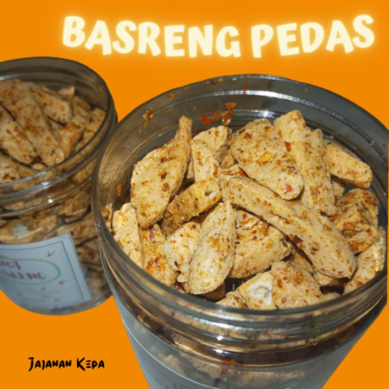 

Basreng Pedas Toples/250gr/Pedas/renyah/camilan/snack