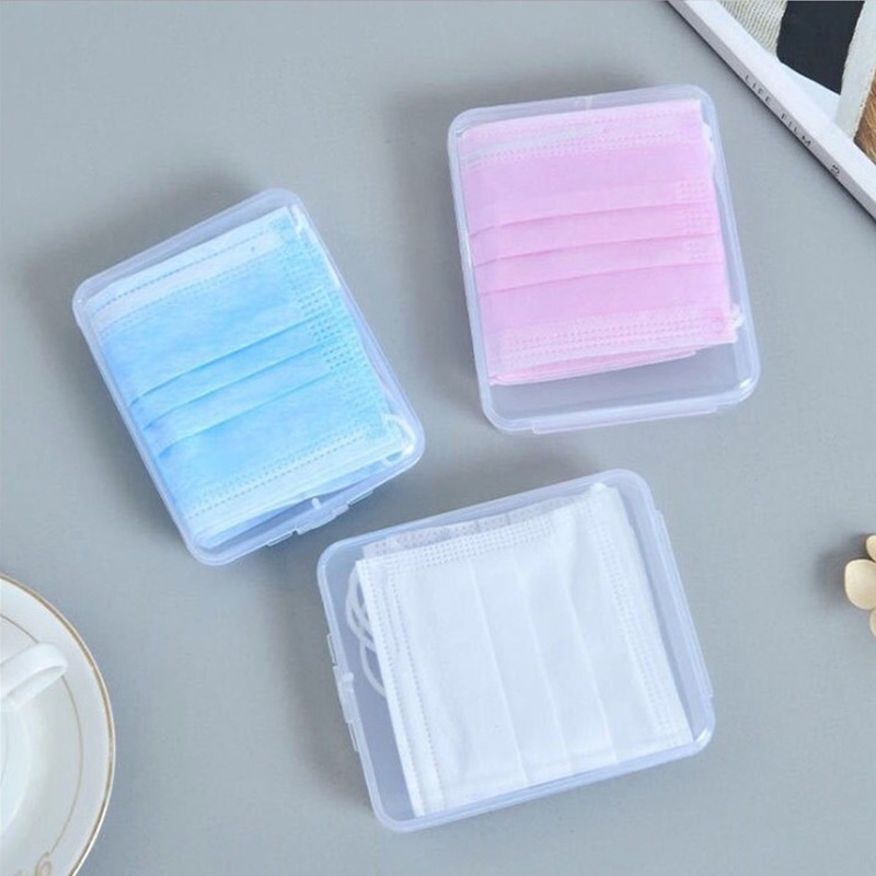 Kosmetik Perhiasan Earplug Alat Tulis Kantor Aneka Wadah Organizer Plastik Bening Persegi One-piece Clamshell Desktop Storage Box