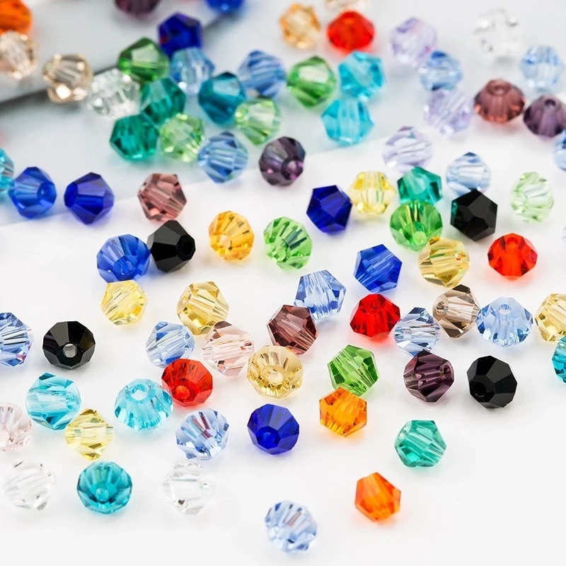 [Harga Grosir]Manik-manik Kristal Bening AB Handmade Ukuran 3mm 4mm 5mm 6mm 8mm 12mm Untuk Membuat Perhiasan/Hot Sale