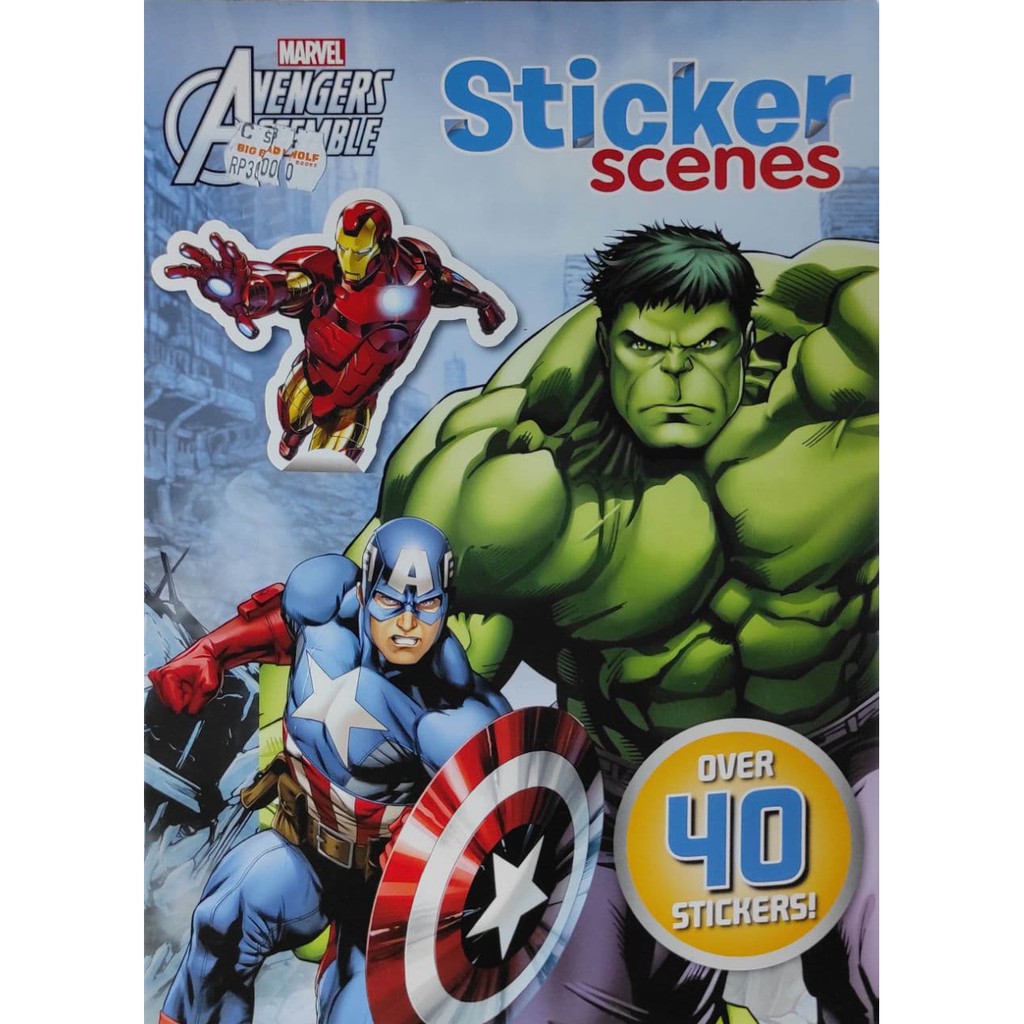 

Marvel Avengers Assemble Sticker Scenes - Buku Stiker Anak - BBW