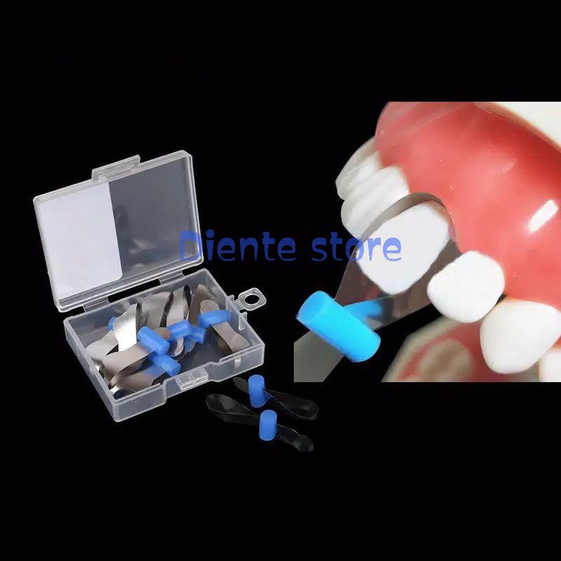 Jual Dental Twin Matrices Anterior With Clip Matrix Holder Jepitan Matrix Gigi Shopee