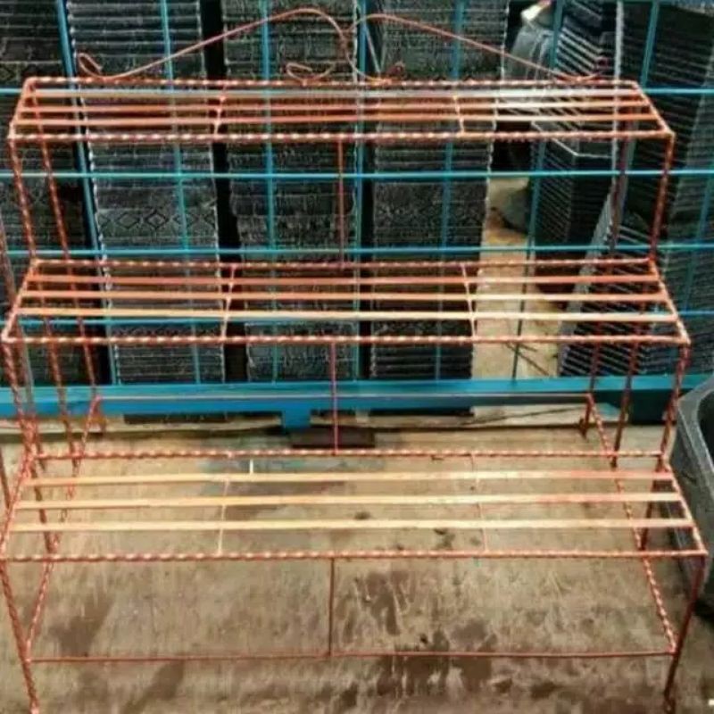 jual rak pot besi 3 susun - rak besi tanaman hias