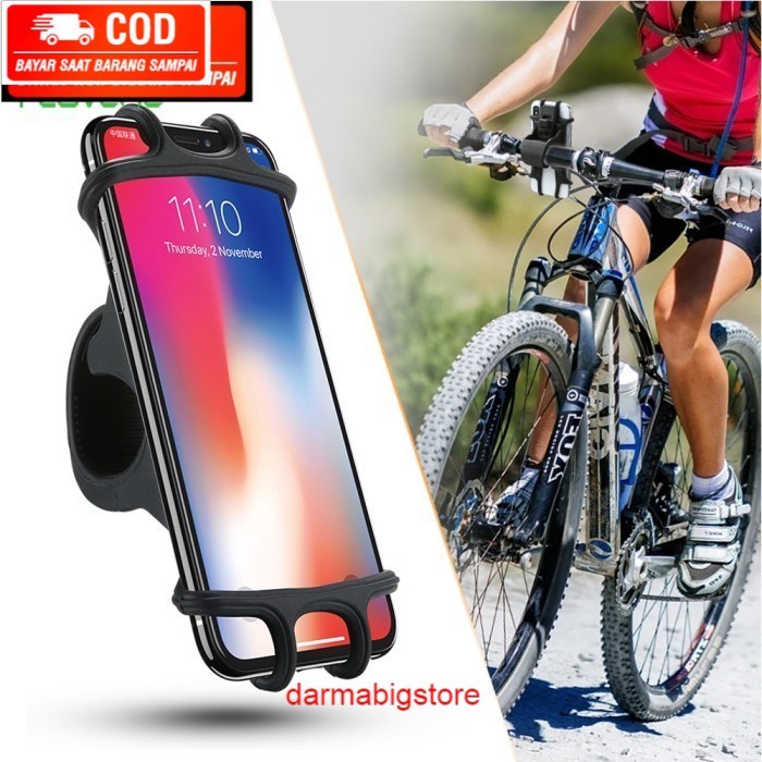 Bike Phone Holder Universal Holder Handphone Sepeda 3-5,5inch Phone