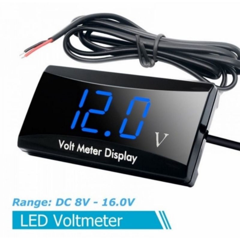 volmeter volt meter accu aki 3 in 1 mini 3 12v universal semua motor bisa