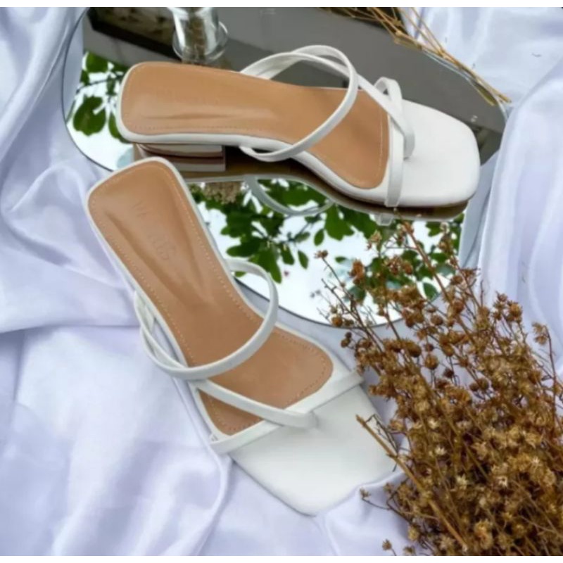 Promo Sandal Wanita Tali jevit Hak 3cm