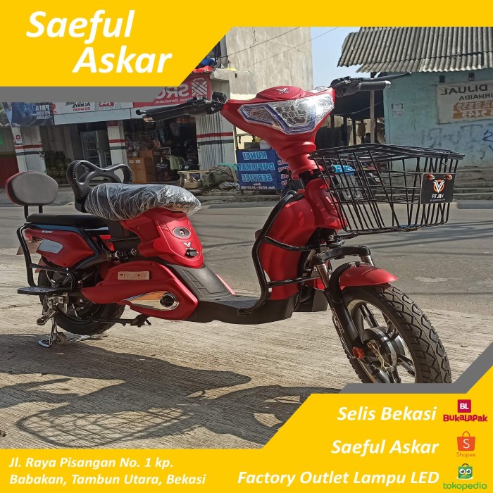 OLAHRAGA SEPEDA SEPEDA LISTRIK SELIS E-BIKE VOLTA TYPE 203 KHUSUS JABODETABEK ORIGINAL-PROMO-SALE