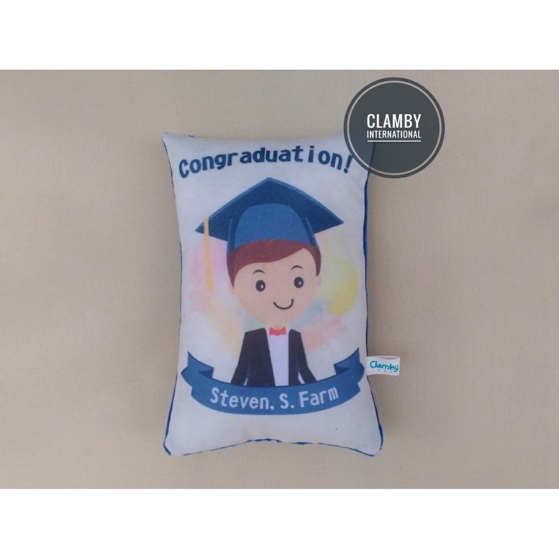 Bantal Wisuda Graduation Custom Nama | Kado Bantal Wisuda