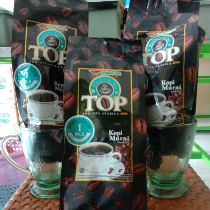 

TOP COFFE KOPI MURNI ROBUSTA ARABICA BLEND 158 GRAM