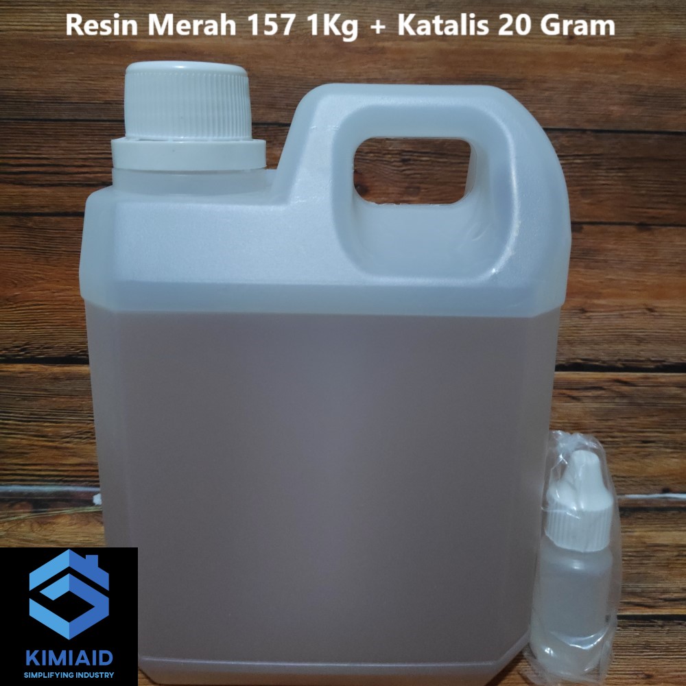 Resin Merah 157 1 Kg - Resin Merah 157 + Katalis - Resin Butek 157 - Resin SHCP Yukalac