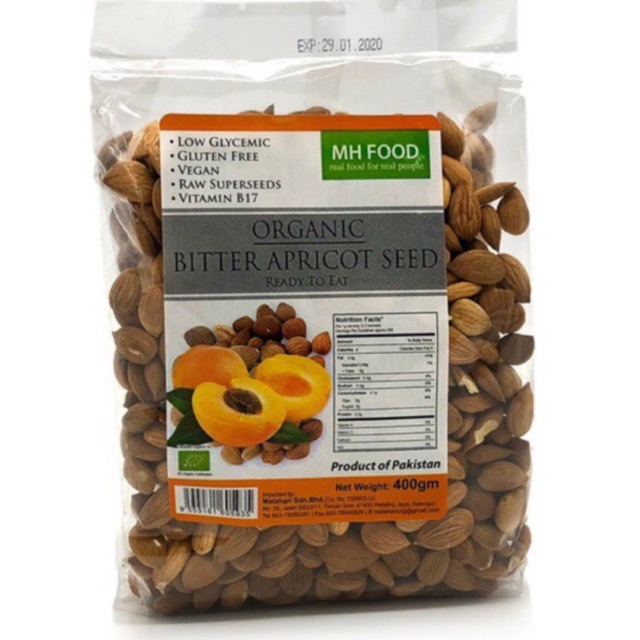 Organic Bitter Apricot 400gr