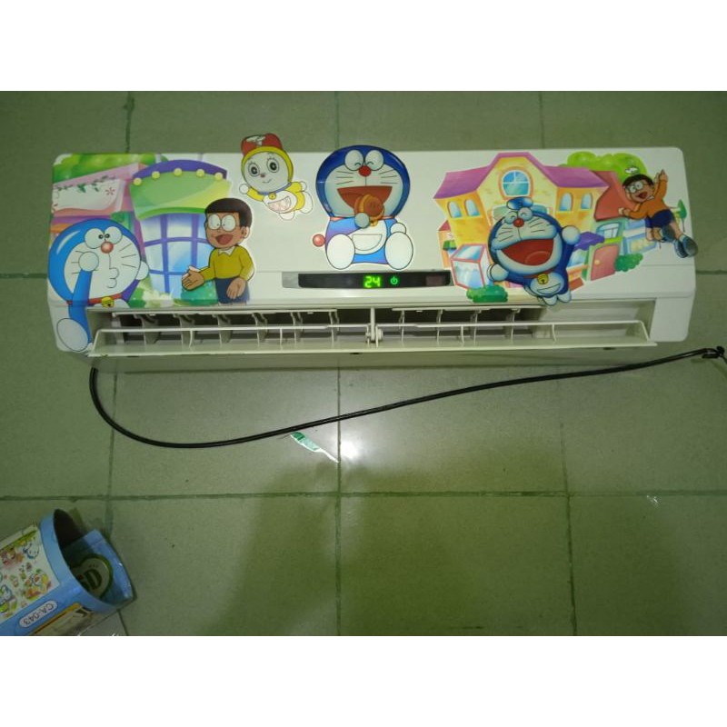 Kipas angin AC 2pk remote free karakter
