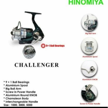 Reel HINOMIYA CHALLENGER 1000 / 3000 / 5000