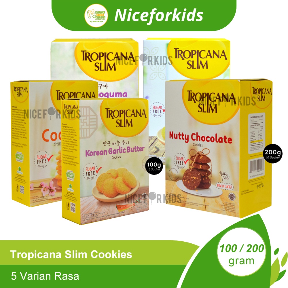 Tropicana Slim Cookies / Diabetasol Wafer Cemilan Sehat Tanpa Gula Untuk Diet &amp; Penderita Diabetes