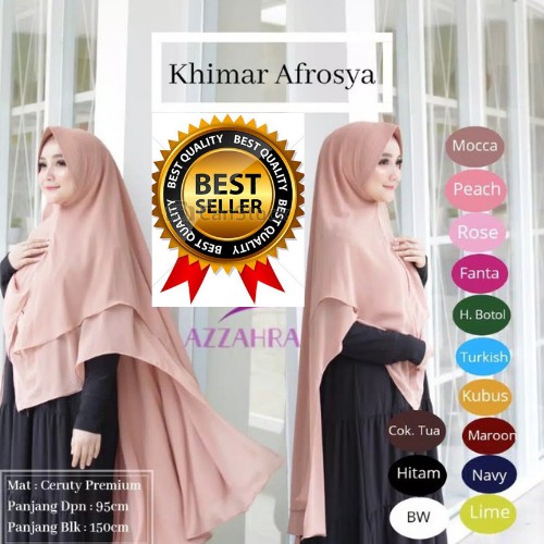 Khimar hijab jilbab syari FARIDA SERUTY BABYDOLL