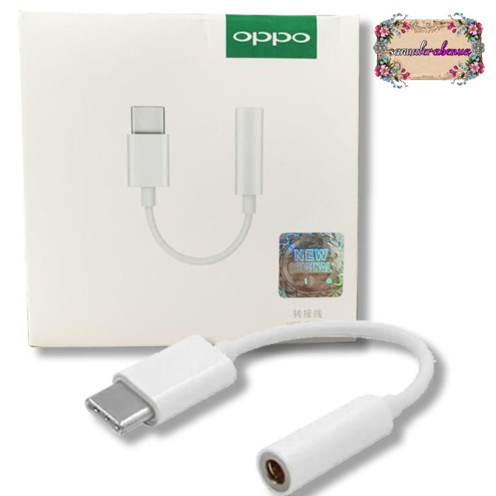 OPPO tipe c To 3.5mm adapter converter audio Jack 3.5mm adapter Headset tipe c adapter ori SB1271