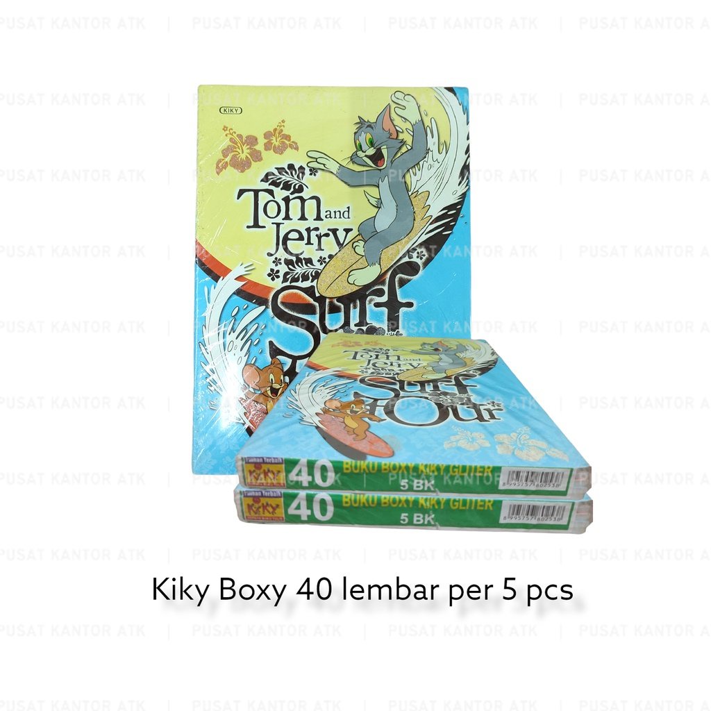 

PROMO Buku Tulis Sekolah Boxy Merk Kiky 40 Lembar isi 5 pcs Motif Random