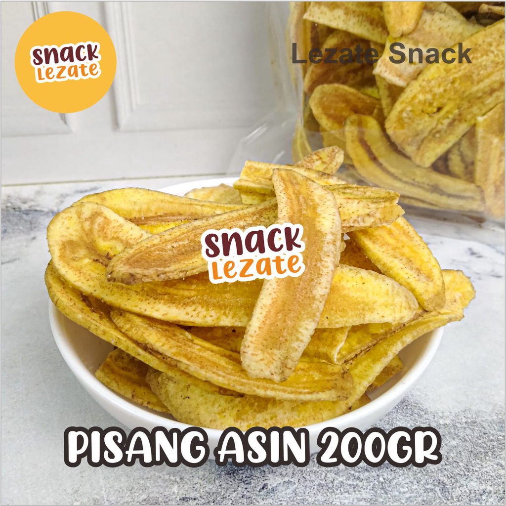 

Kripik PIsang Asin 200gr Gurih Murah /Kripik Pisang Kepok Gurih Tipis Keripik Pisang Asin Gurih Lampung