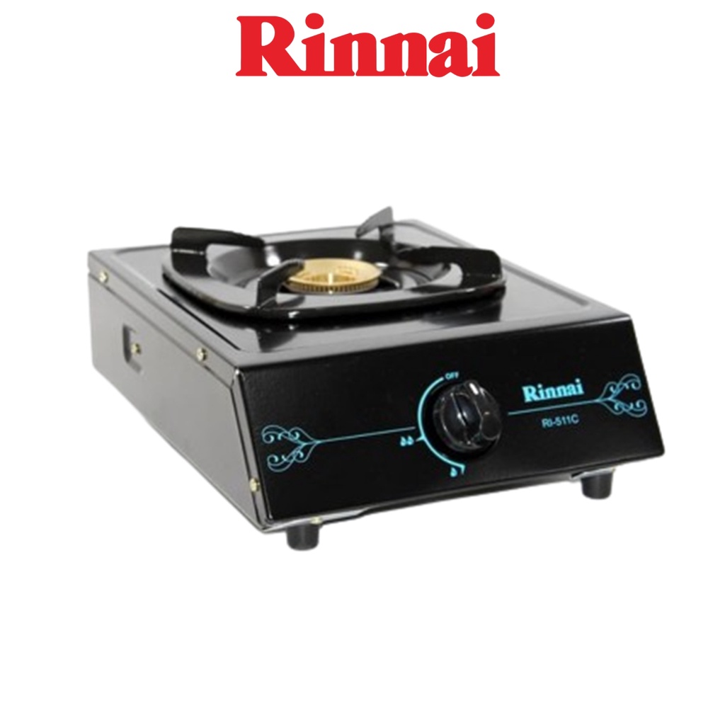 Rinnai RI-511 C Kompor Gas Stove 1 Tungku RI 511 C / RI511 C / RI 511C - Hitam