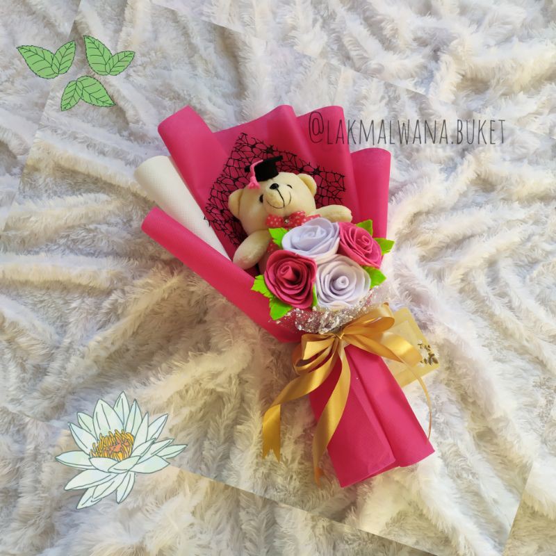 (COD) Buket boneka wisuda kado ultah kado pacar