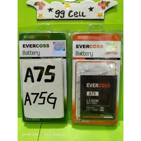 Baterai battery batrai batre Evercoss A75 A75G original