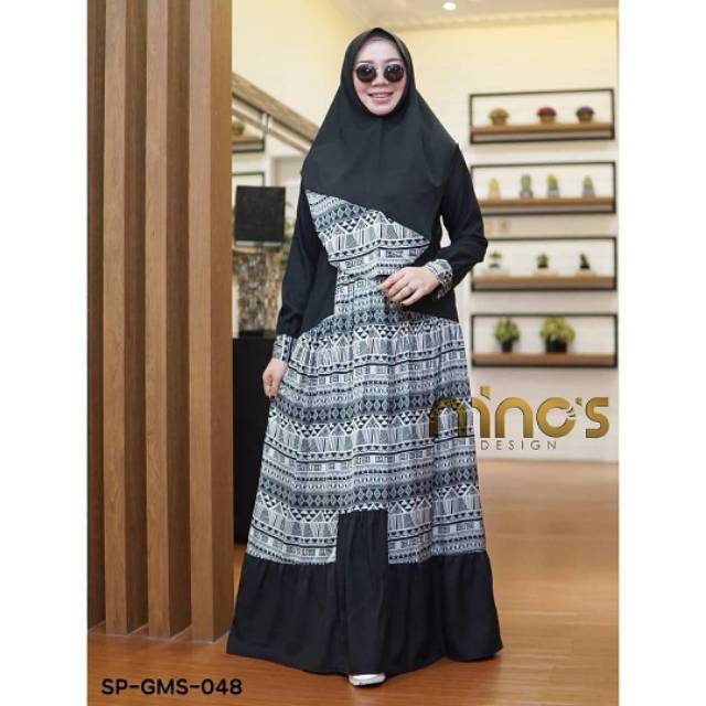 Gamis Set syar'i SR - 048 by Ninos design