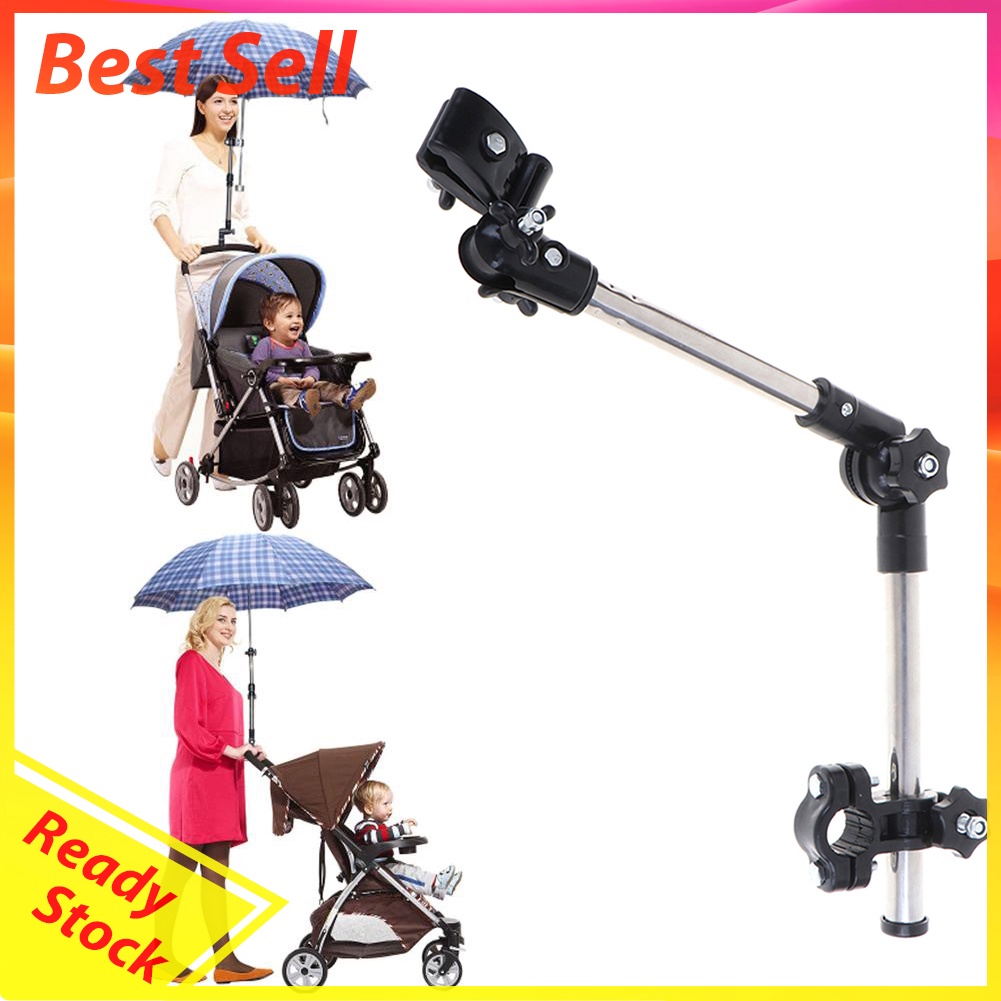 Stainless Steel Stroller Umbrella Stands Rotatable Bicycle Umbrella Holder