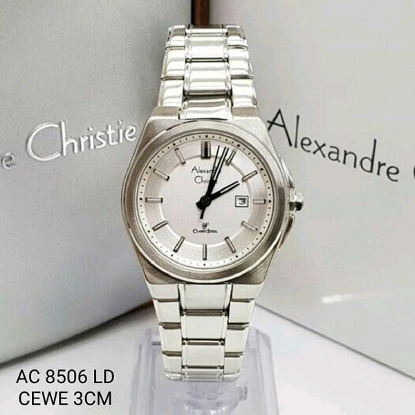 Jam Tangan Wanita Alexandre Christie 8506 AC8506 AC 8506 Silver Original Garansi Resmi