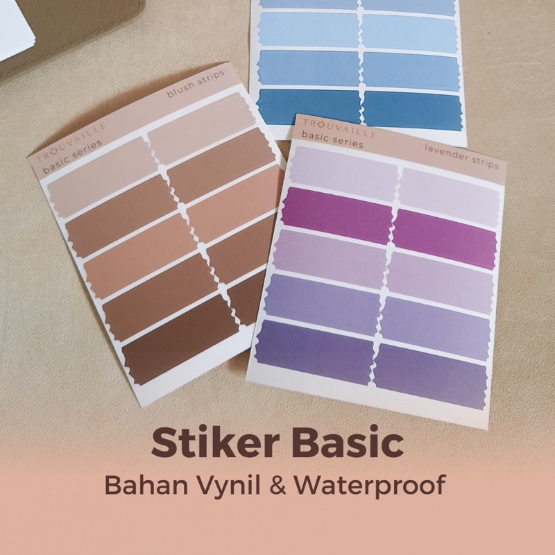 

Sticker Vynil Basic Series / Sticker Journal / Stiker Deco / Washi Tape