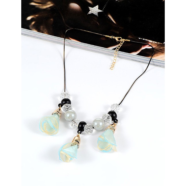 LRC Kalung Fashion Alloy Resin Flower Necklace F6093X